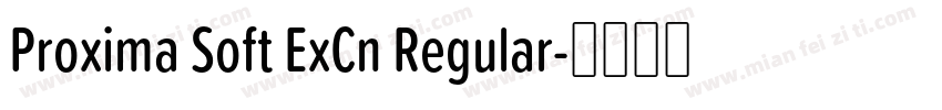 Proxima Soft ExCn Regular字体转换